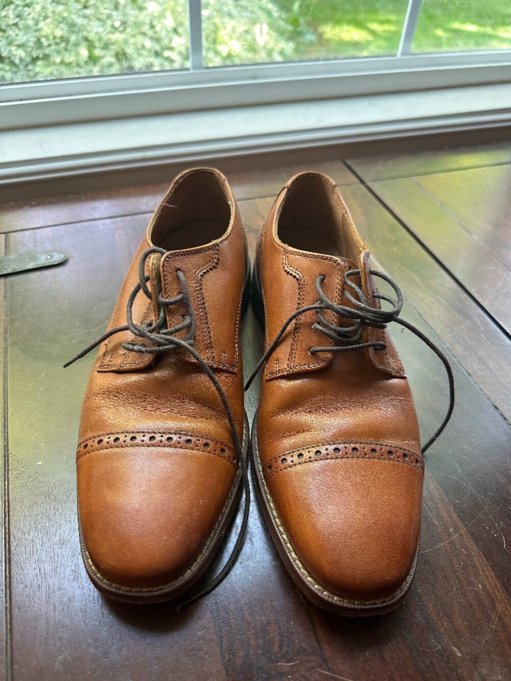 Cole Haan Cap-Toe Oxford — Men's 7 | Cognac Leather | Grand.OS | Worn 3x